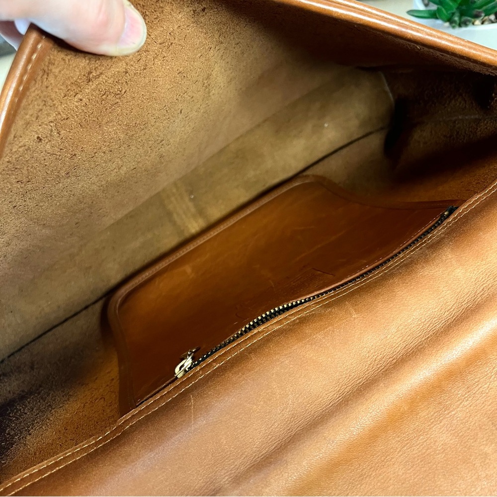 Vintage Coach USA Leather Flap Briefcase 1332-238 Brown Portfolio - Picture 12 of 15